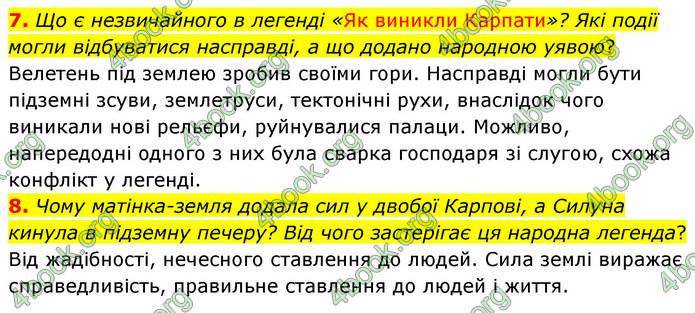 ГДЗ Українська література 5 клас Заболотний