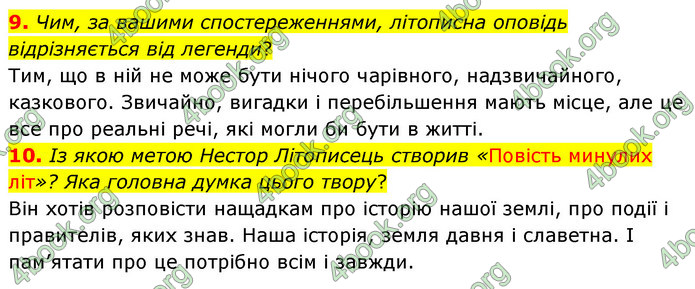 ГДЗ Українська література 5 клас Заболотний