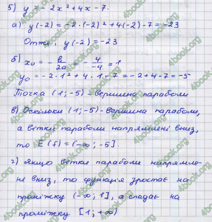 ГДЗ Алгебра 9 клас Тарасенкова