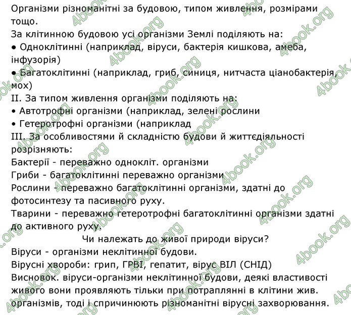 Відповіді Зошит Біологія 6 клас Соболь. ГДЗ