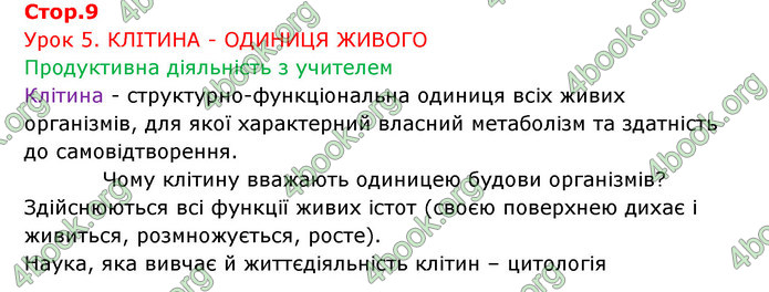 Відповіді Зошит Біологія 6 клас Соболь. ГДЗ