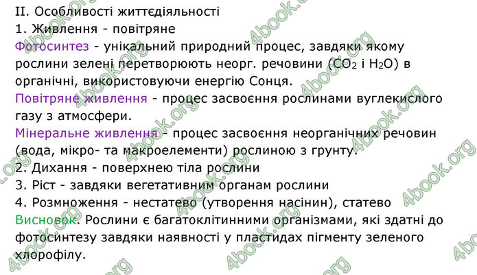 Відповіді Зошит Біологія 6 клас Соболь. ГДЗ