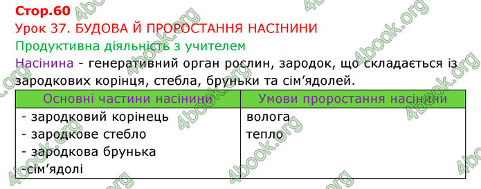 Відповіді Зошит Біологія 6 клас Соболь. ГДЗ