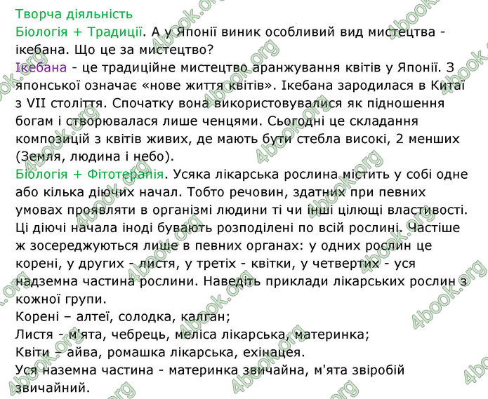 Відповіді Зошит Біологія 6 клас Соболь. ГДЗ