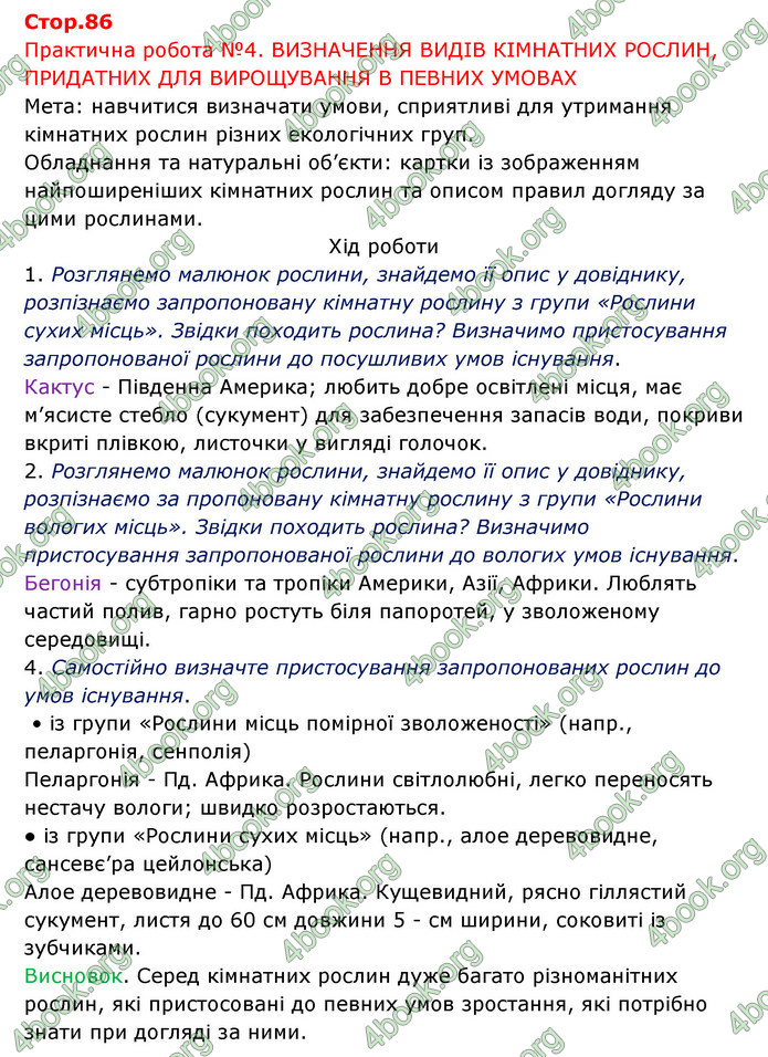 Відповіді Зошит Біологія 6 клас Соболь. ГДЗ