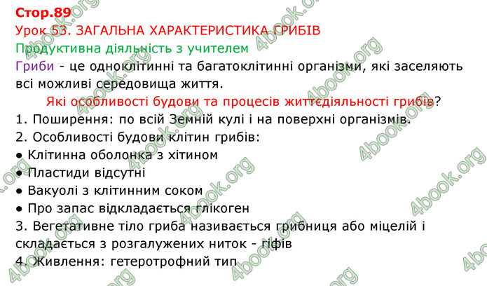 Відповіді Зошит Біологія 6 клас Соболь. ГДЗ