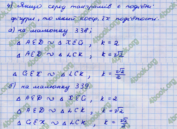 Відповіді Геометрія 9 клас Бурда 2017. ГДЗ