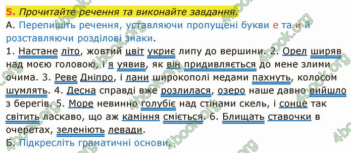 ГДЗ Українська мова 5 клас Авраменко 2022