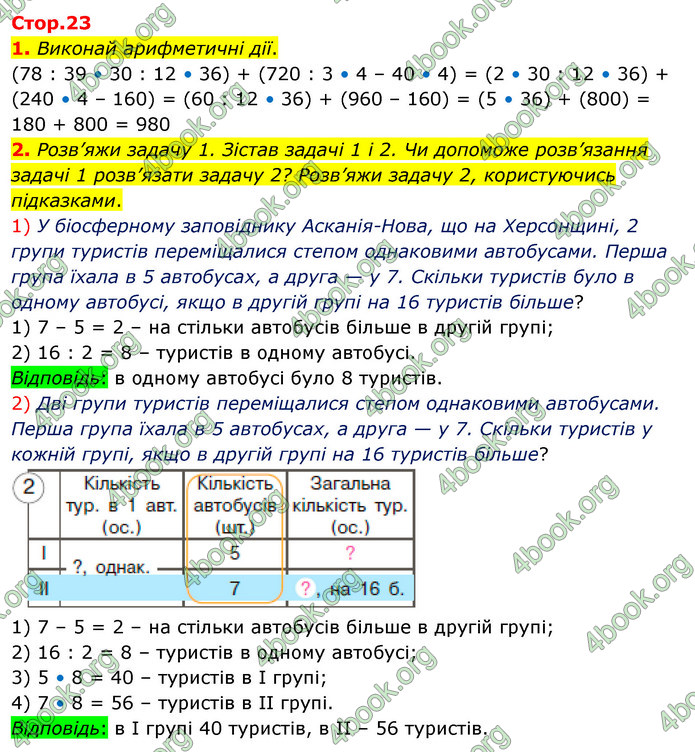 ГДЗ Математика 4 клас Скворцова 2021 (1, 2 частина)