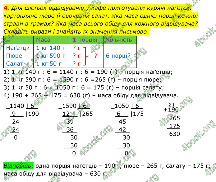 ГДЗ Математика 4 клас Логачевська (2 частина)