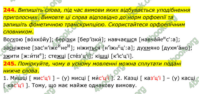 ГДЗ Українська мова 5 клас Заболотний 2022