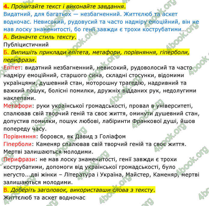 ГДЗ Українська мова 11 клас Авраменко