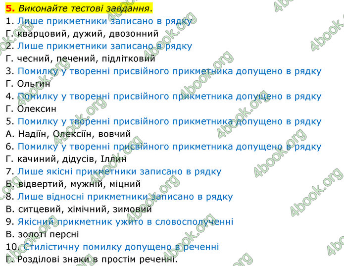 ГДЗ Українська мова 11 клас Авраменко