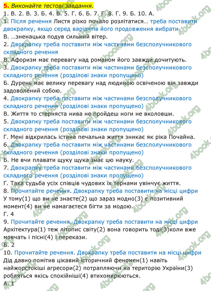 ГДЗ Українська мова 11 клас Авраменко