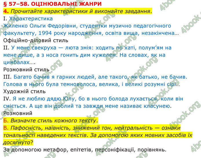 ГДЗ Українська мова 11 клас Авраменко