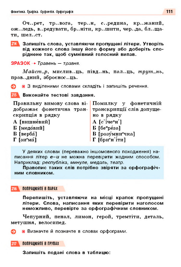 Українська мова 5 клас Глазова 2022