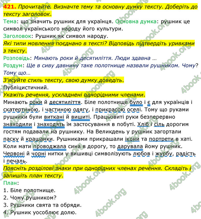 ГДЗ Українська мова 5 клас Глазова 2022