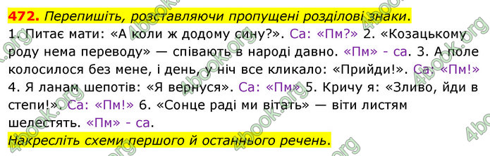 ГДЗ Українська мова 5 клас Глазова 2022