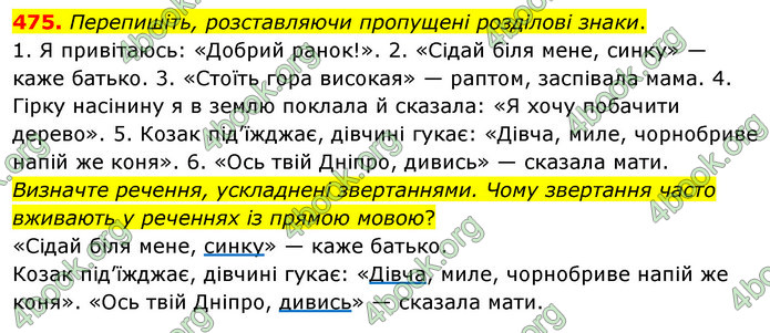 ГДЗ Українська мова 5 клас Глазова 2022