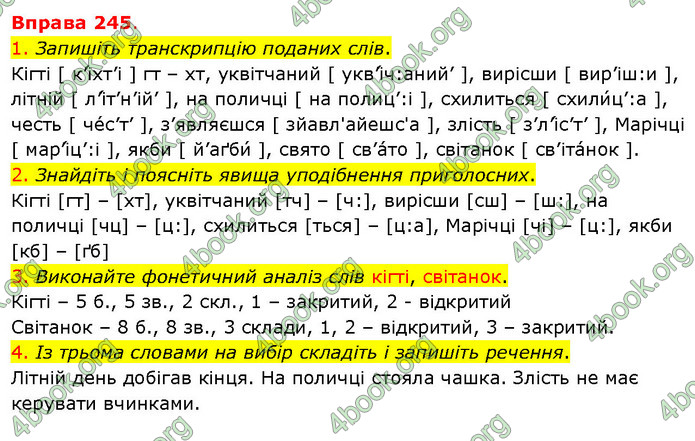 ГДЗ Українська мова 5 клас Літвінова