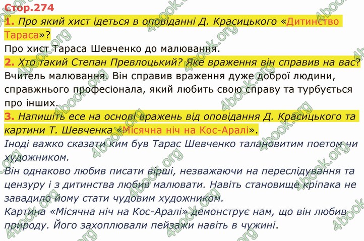 ГДЗ Українська література 5 клас Авраменко 2022