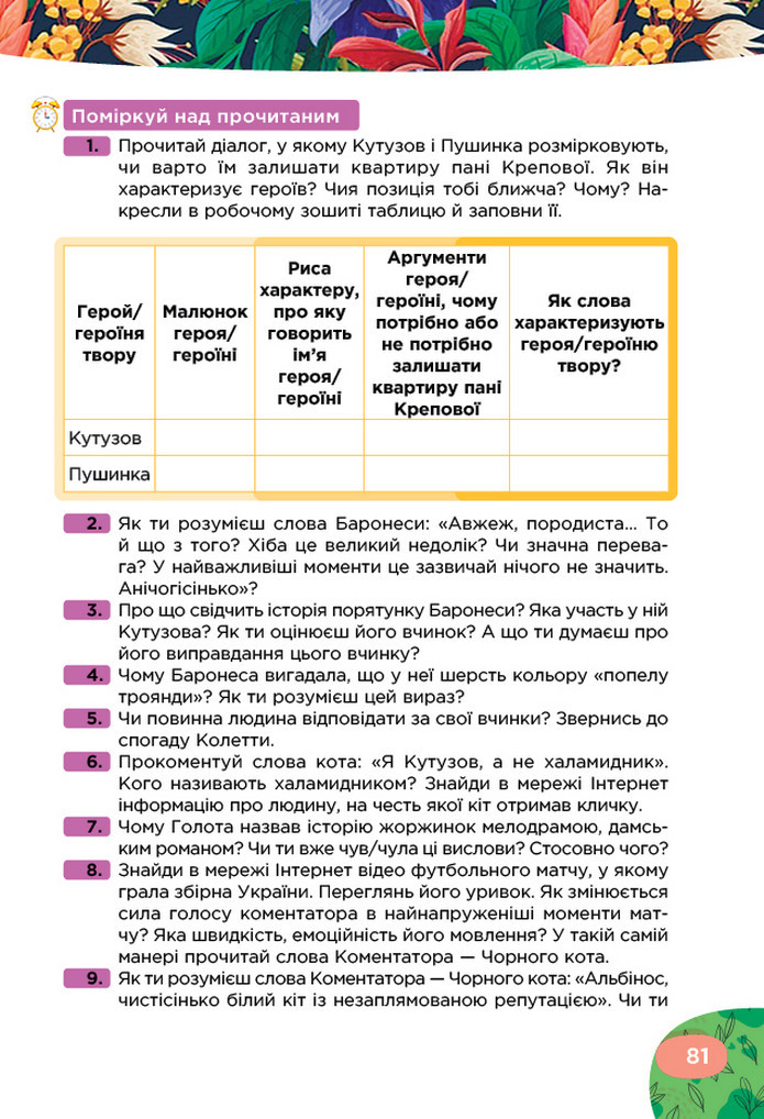 Українська література 5 клас Коваленко 2022