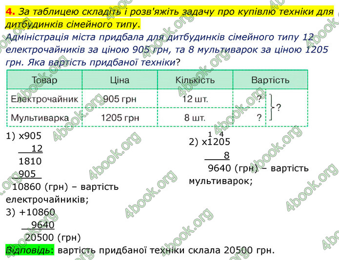 ГДЗ Математика 4 клас Логачевська (2 частина)