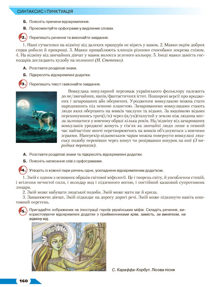 Українська мова 8 клас Авраменко 2021