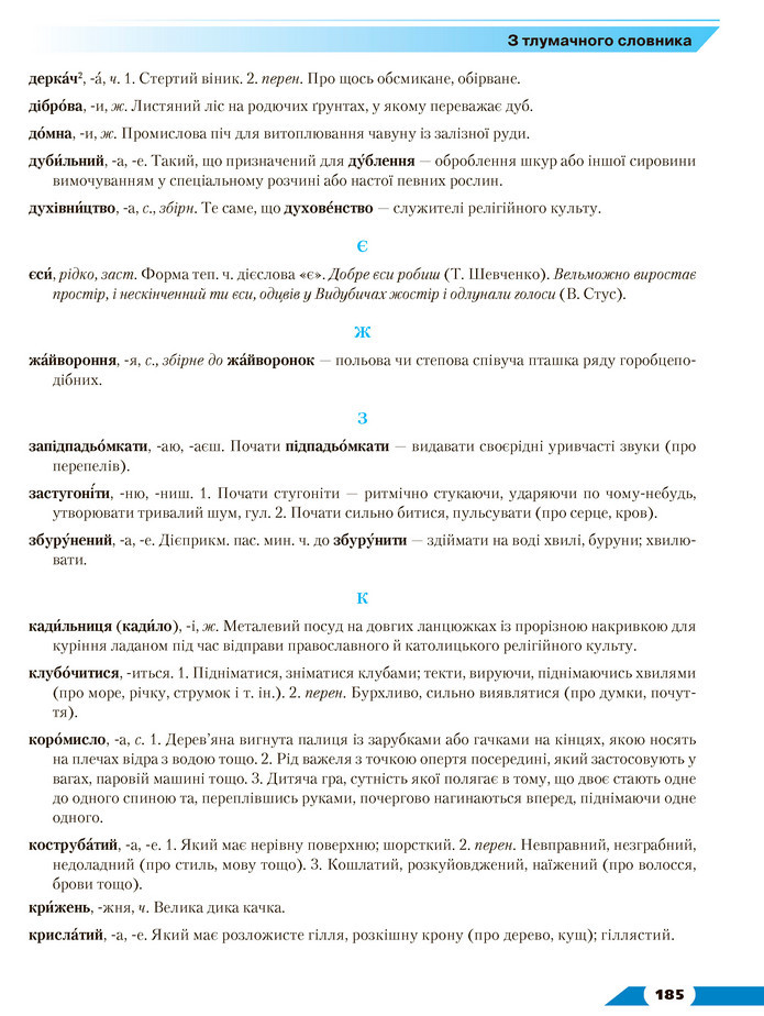 Українська мова 8 клас Авраменко 2021