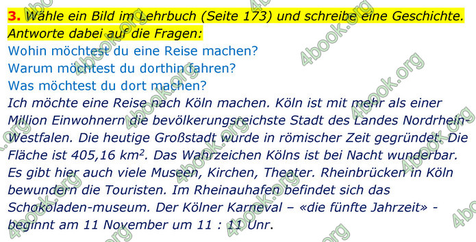 Відповіді Робочий зошит Німецька мова 7 клас Сотникова
