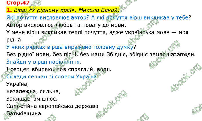 ГДЗ Українська мова 4 клас Чабайовська 1 частина