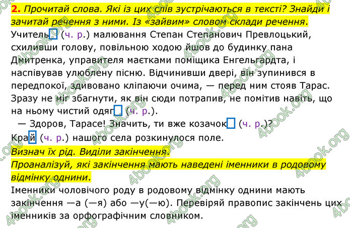 ГДЗ Українська мова 4 клас Чабайовська 1 частина