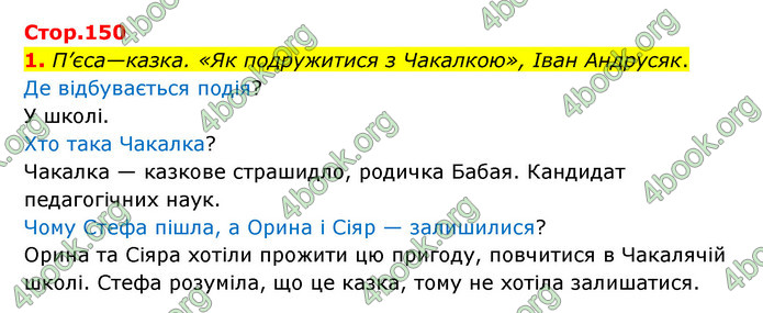 ГДЗ Українська мова 4 клас Чабайовська 1 частина