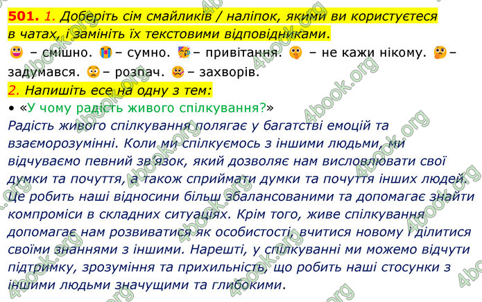 ГДЗ Українська мова 5 клас Голуб 2022