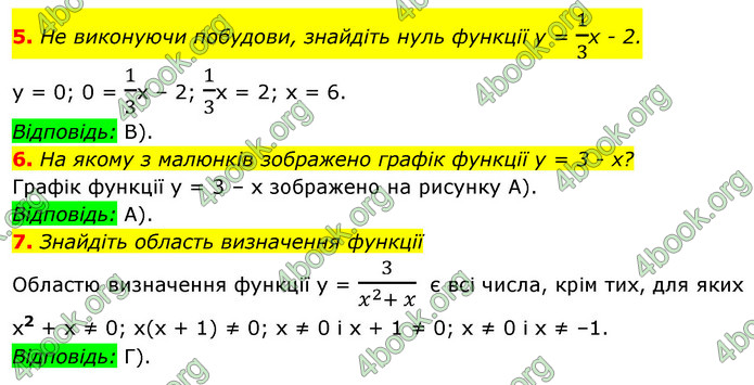 Відповіді Алгебра 7 клас Істер 2015. ГДЗ