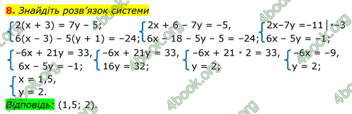 Відповіді Алгебра 7 клас Істер 2015. ГДЗ