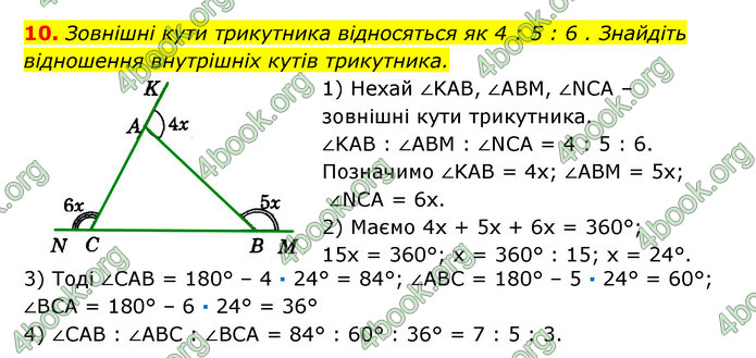 ГДЗ Геометрія 7 клас Істер 2020