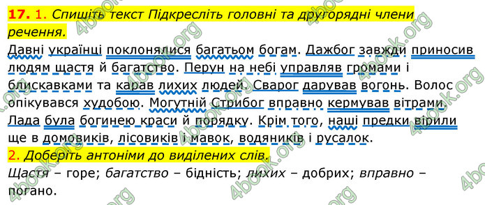 Відповіді Українська мова 6 клас Єрмоленко