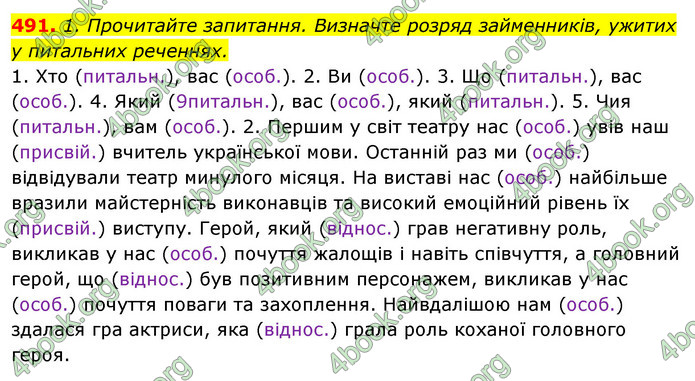 Відповіді Українська мова 6 клас Єрмоленко