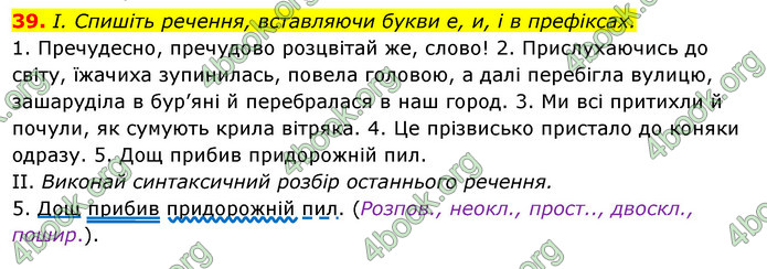 Решебник Українська мова 6 класс Ворон