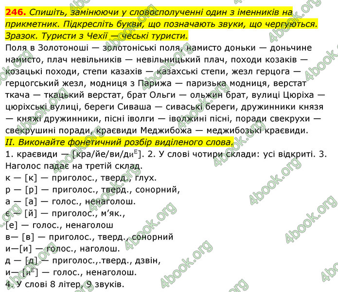 Решебник Українська мова 6 класс Ворон - ГДЗ, ответы