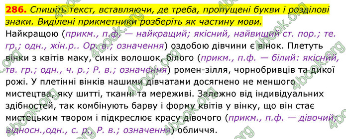 Решебник Українська мова 6 класс Ворон