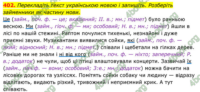 Решебник Українська мова 6 класс Ворон