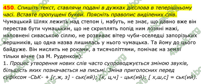 Решебник Українська мова 6 класс Ворон