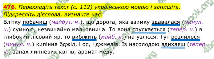 Решебник Українська мова 6 класс Ворон