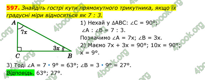 ГДЗ Геометрія 7 клас Істер 2020