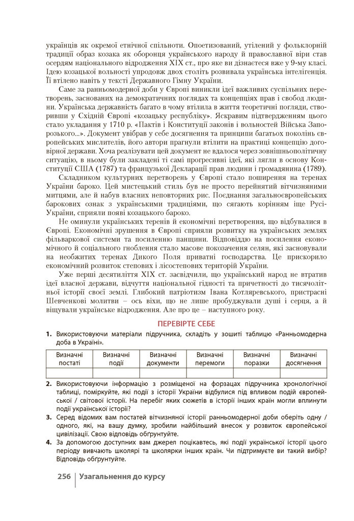 Історія України 8 клас Власов 2021