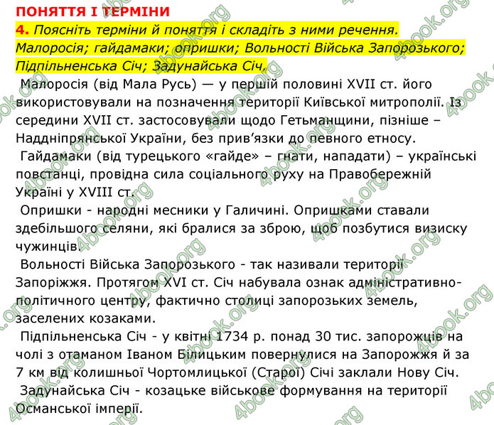 ГДЗ Історія України 8 клас Власов 2021