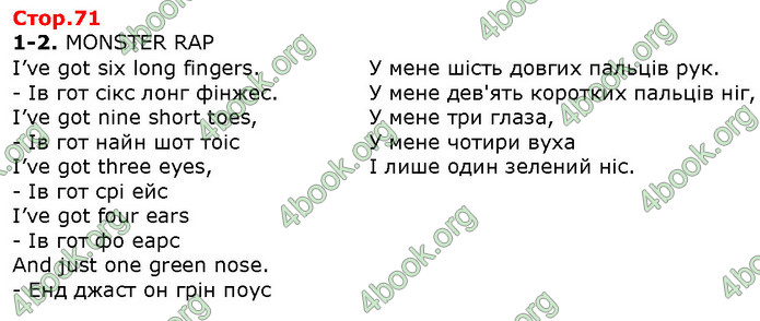 ГДЗ Англійська мова 2 клас Карпюк 2019