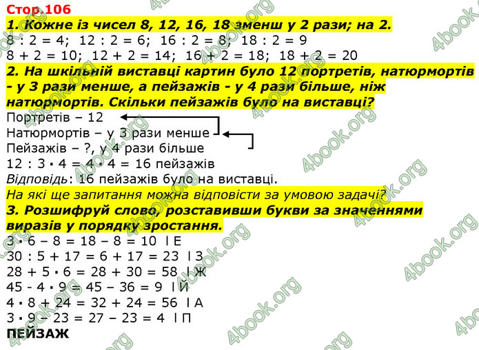 ГДЗ Математика 2 клас Лишенко 2019